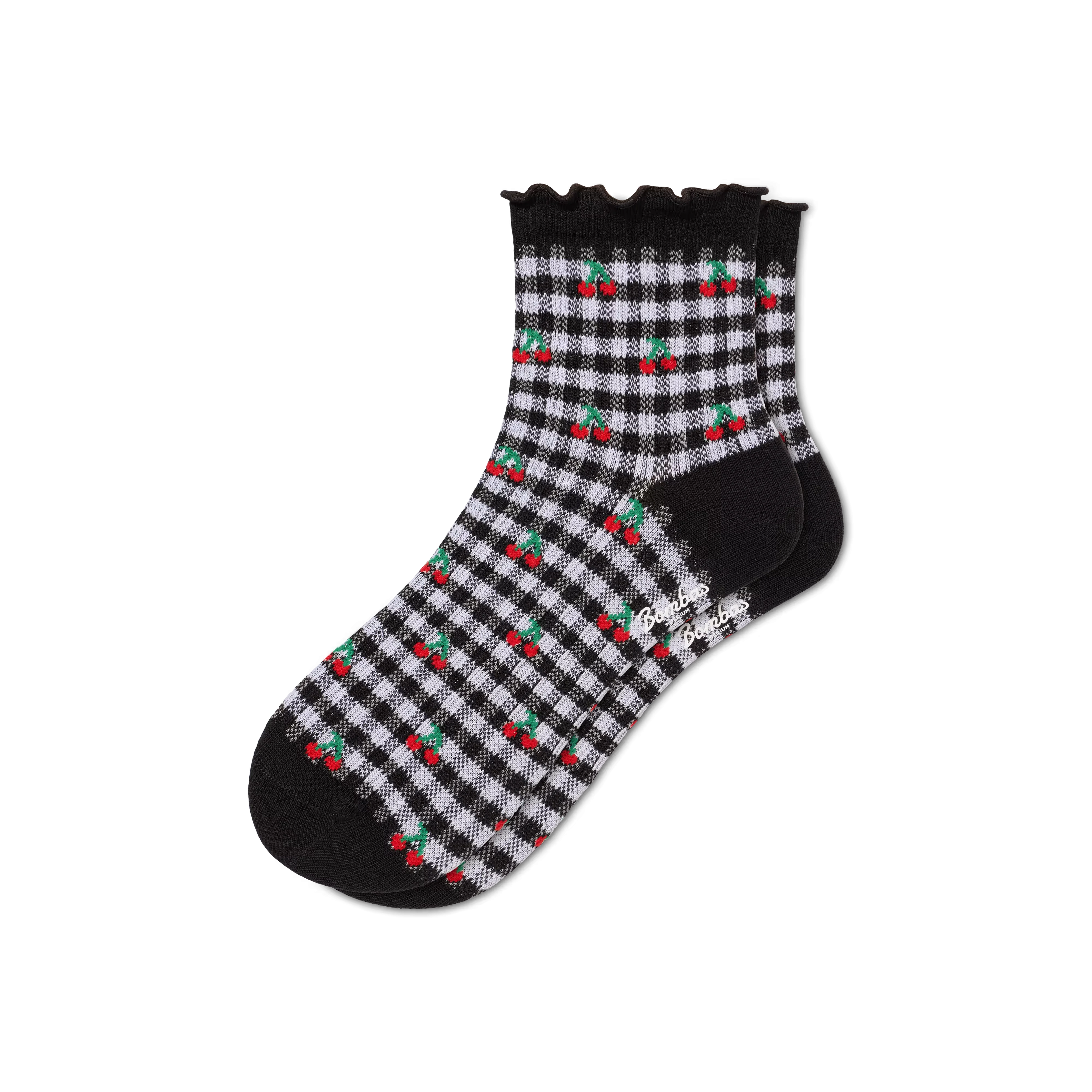Women’s Ruffle Rib Quarter Socks