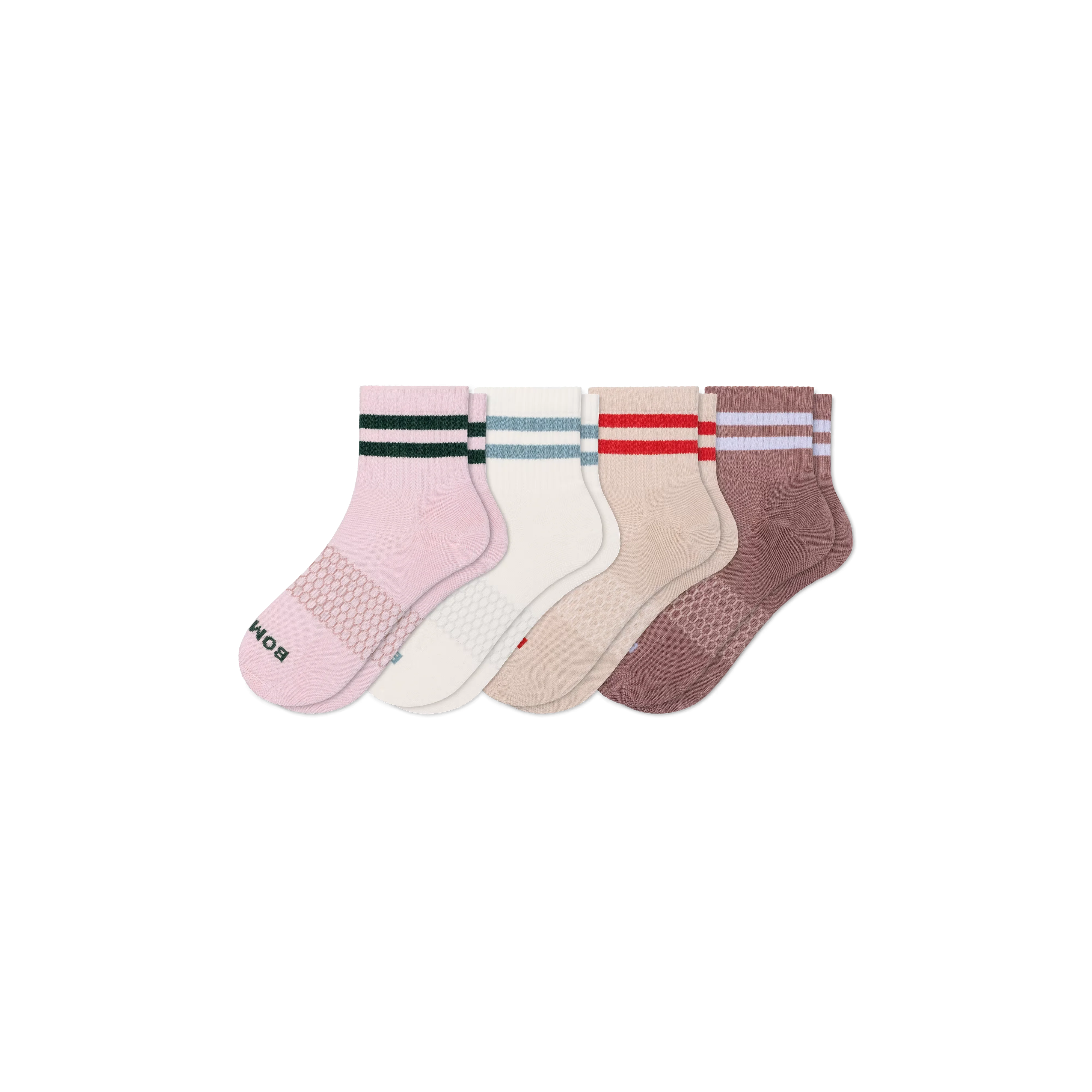 Women’s Vintage Stripes Quarter Sock 4-Pack