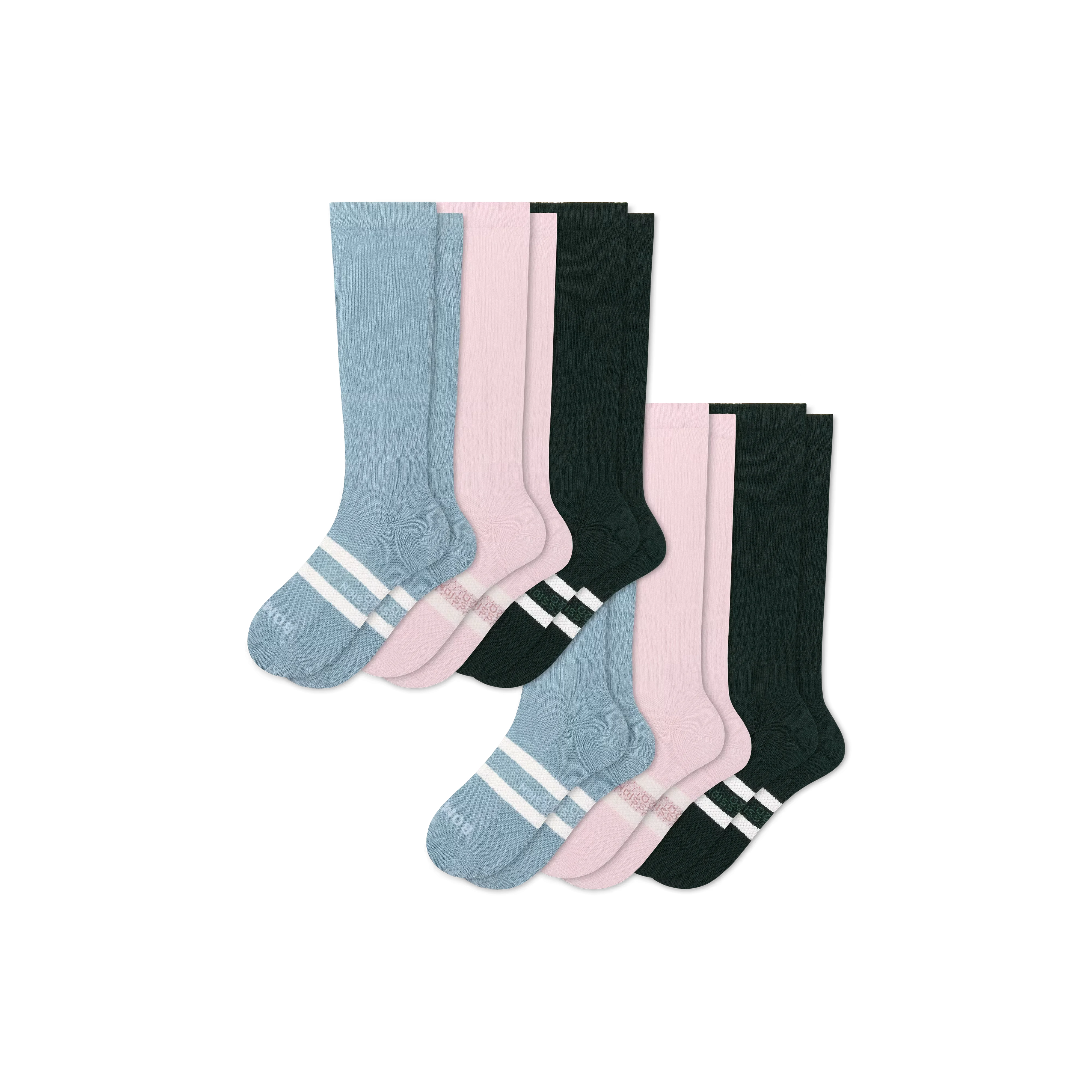Women’s Everyday Compression Knee High Sock 6-Pack (15-20mmHg)
