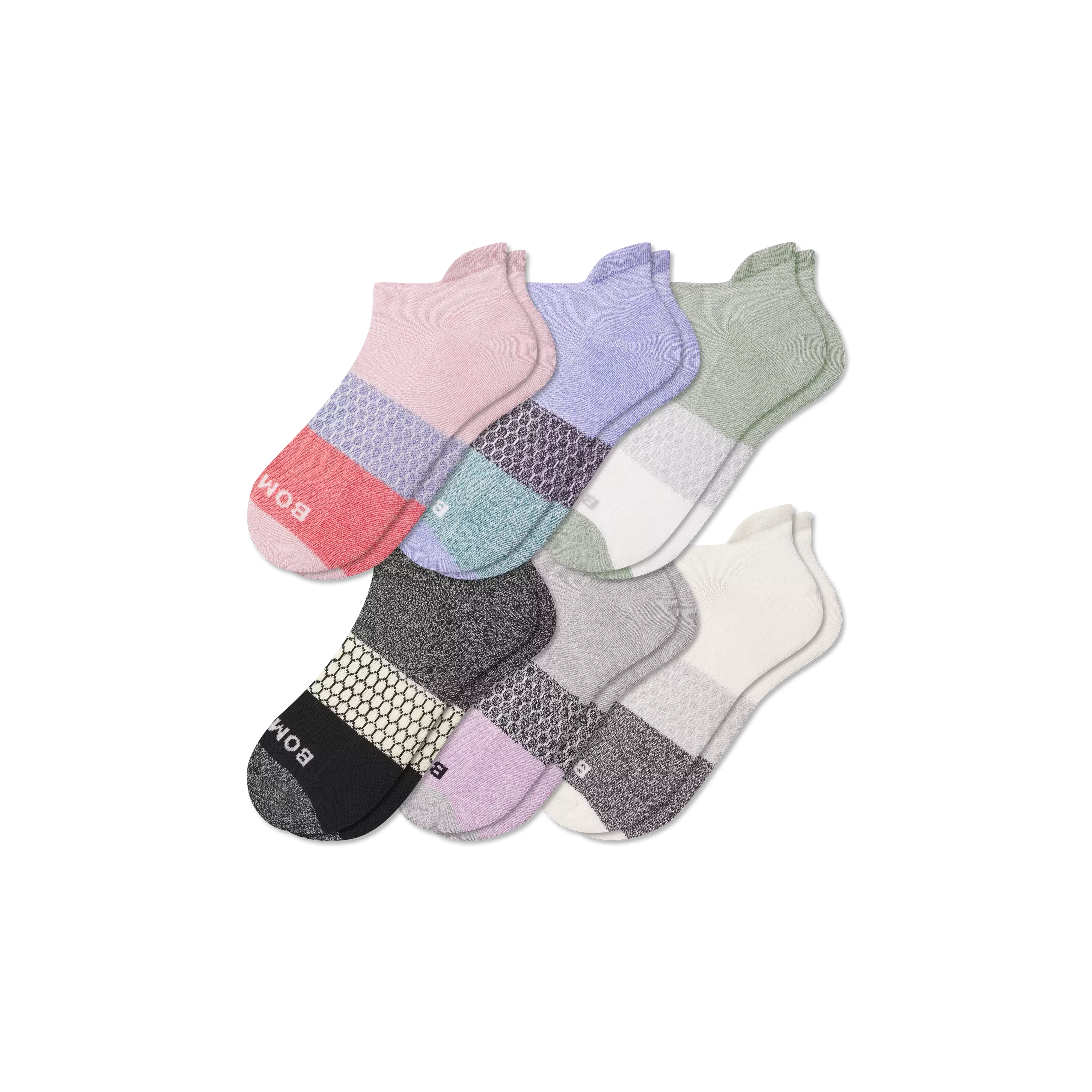 Women’s Tri-Block Ankle Sock 6-Pack