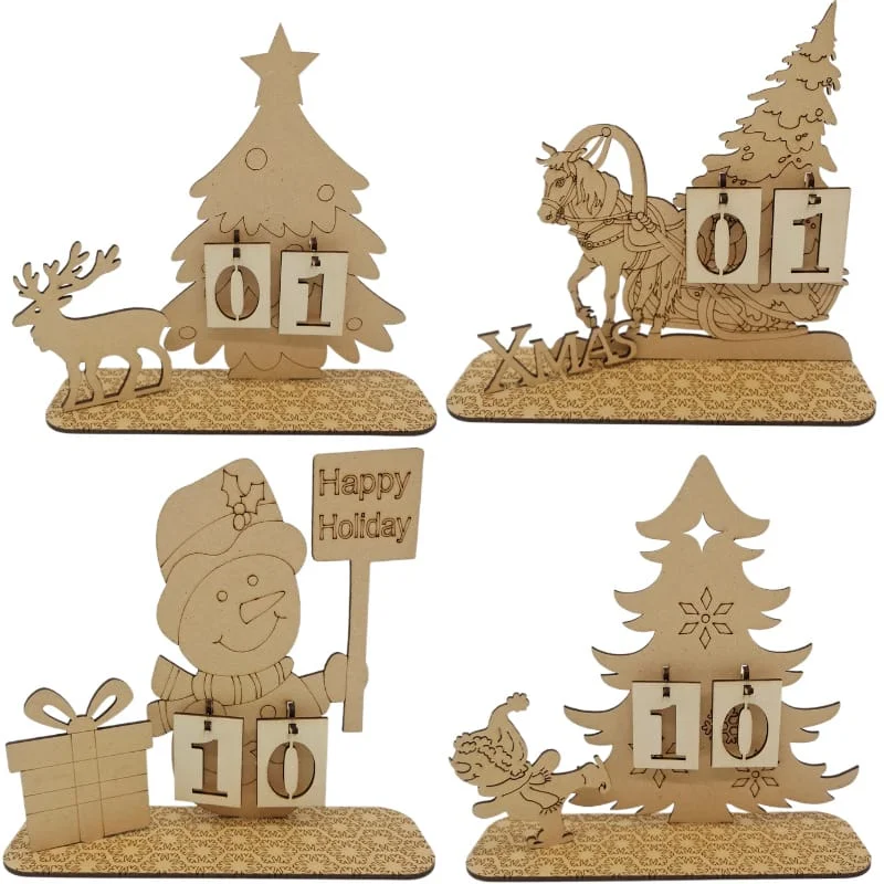 Wholesale Wood Advent Calendar | Eco-Friendly Christmas Holiday Decor Supplier