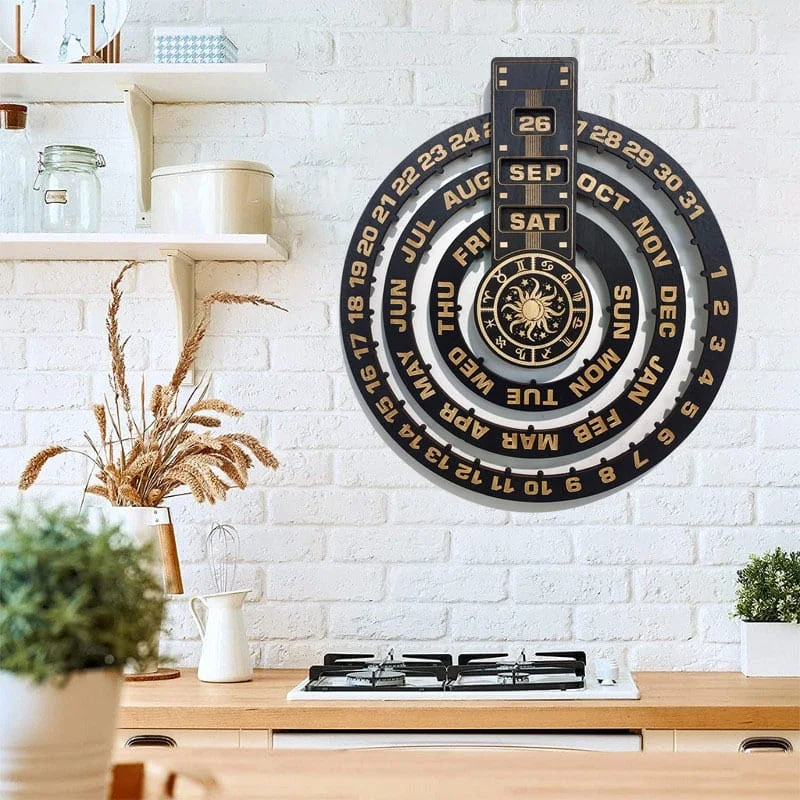 Wood Calendar Wall Decor Creative Wooden Calendar Supplier For Wholesale